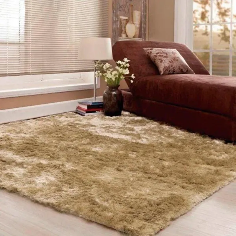Tapete felpudo 200 x 250 cm bege