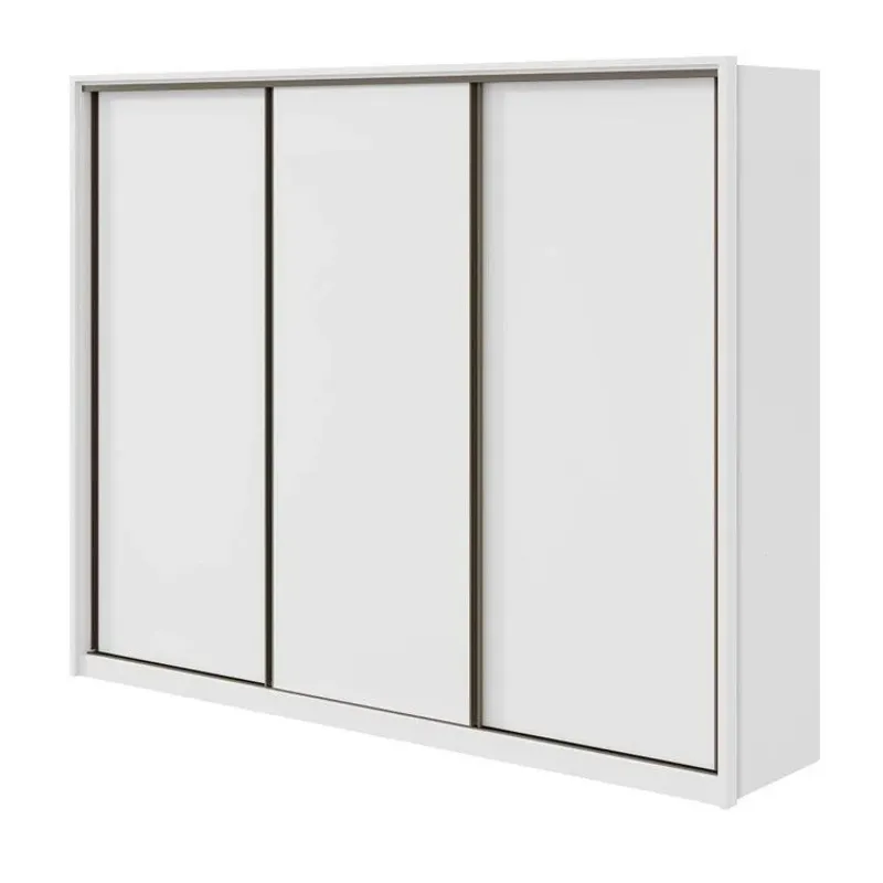 Guarda-roupa Spazio casal 3 portas e 6 gavetas branco