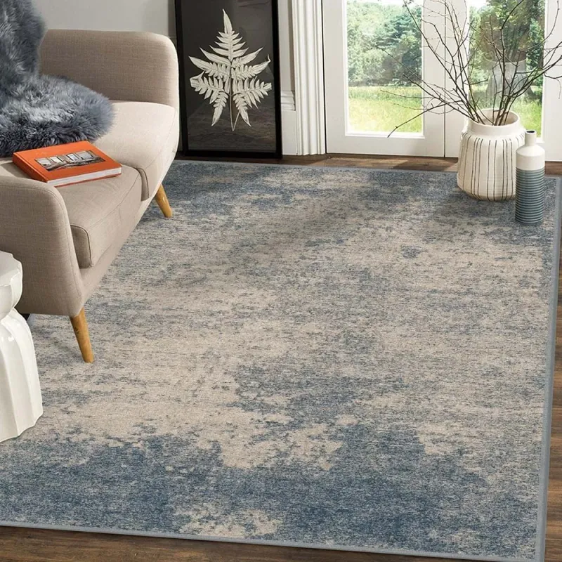 Tapete Belga Harmony Trendy 200 x 250 cm azul e cinza