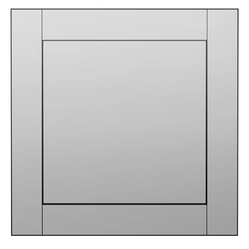Espelho World-In 60 x 60 cm cinza e preto