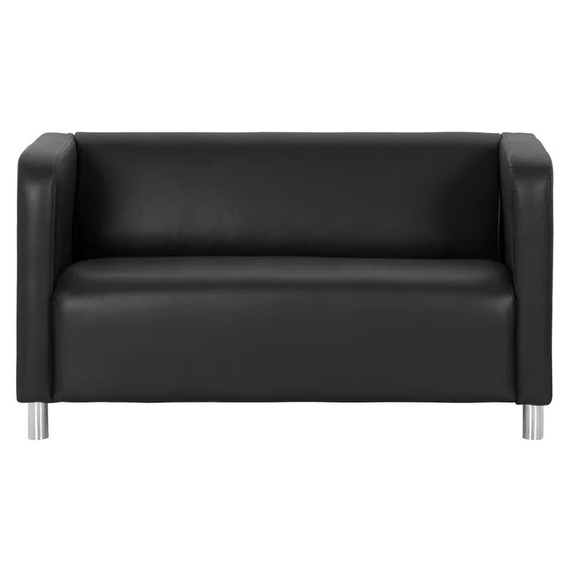 Sofá Hit 2 lugares preto
