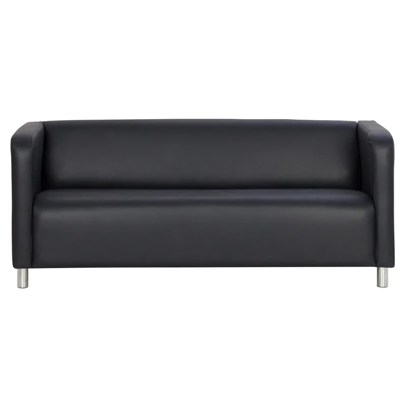 Sofá Hit 3 lugares preto