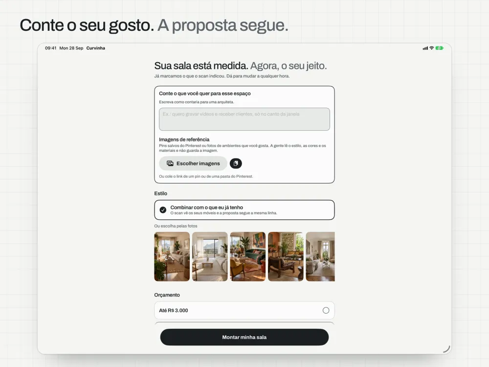 Tell it your taste. The proposal follows