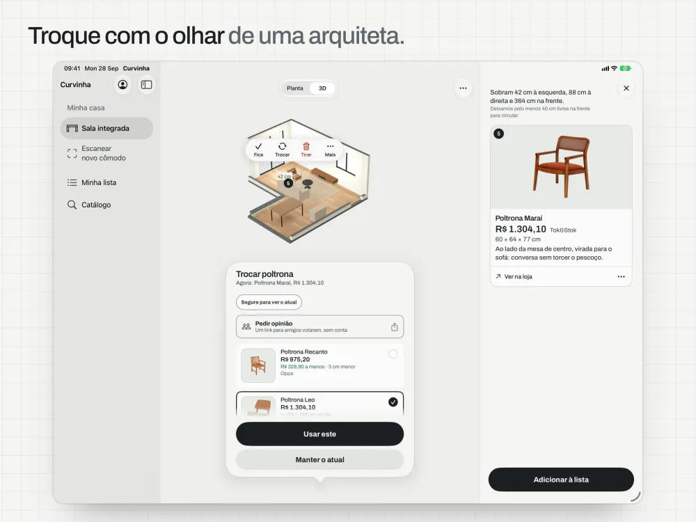 Swap with an architect's eye