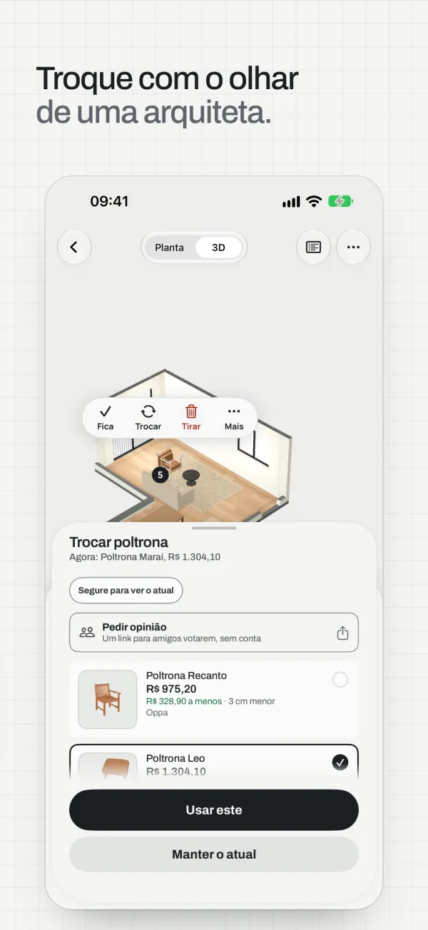 Swap with an architect's eye